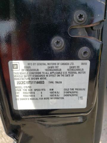 Photo 10 from auction – 2001 CHEVROLET SILVERADO with VIN 2GCEC19T511144603
