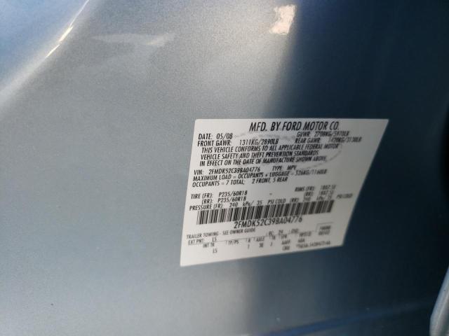 Photo 10 from auction – 2009 FORD FLEX SEL with VIN 2FMDK52C39BA04776