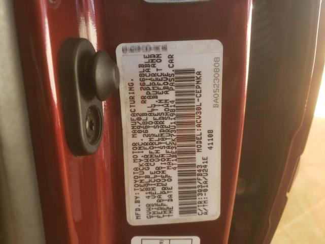 Photo 10 from auction – 2003 TOYOTA CAMRY LE with VIN 4T1BE32K73U119814