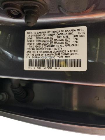 Photo 10 from auction – 2016 HONDA CR-V EXL with VIN 2HKRM4H79GH703890