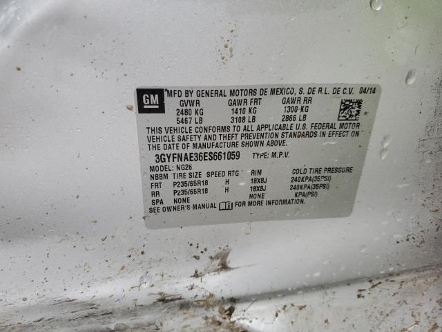 Photo 13 from auction – 2014 CADILLAC SRX with VIN 3GYFNAE36ES661059