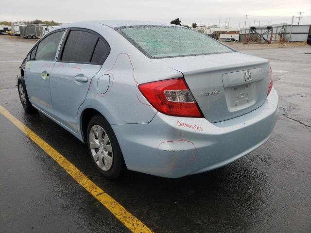 Photo 3 from auction – 2012 HONDA CIVIC LX with VIN 19XFB2F51CE355953