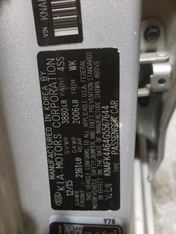 Photo 10 from auction – 2016 KIA FORTE LX with VIN KNAFK4A64G5567644