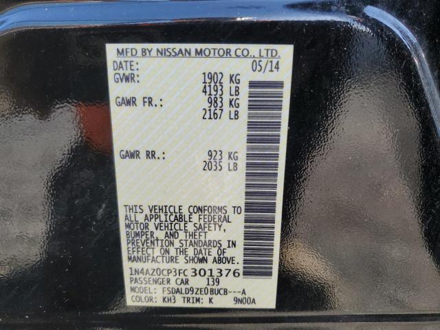 Photo 10 from auction – 2015 NISSAN LEAF S with VIN 1N4AZ0CP3FC301376