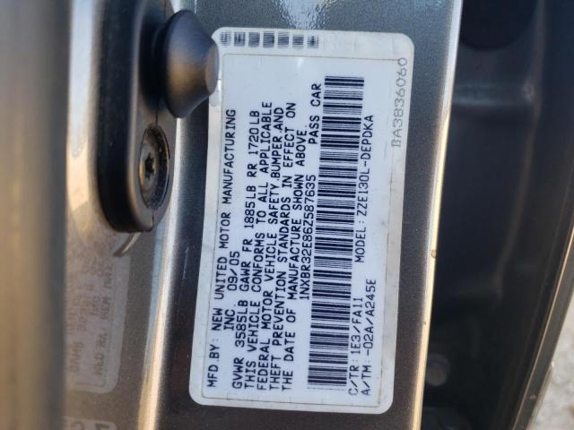 Photo 10 from auction – 2006 TOYOTA COROLLA CE with VIN 1NXBR32E86Z587635