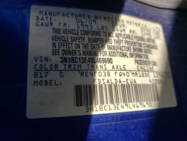 Photo 10 from auction – 2009 NISSAN VERSA S with VIN 3N1BC13E49L469690
