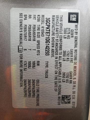 Photo 10 from auction – 2013 CHEVROLET SILVERADO with VIN 3GCPKTE71DG142293