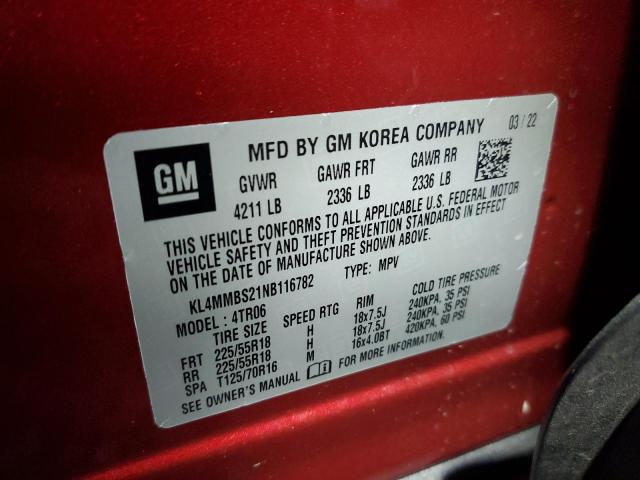 Photo 10 from auction – 2022 BUICK ENCORE GX with VIN KL4MMBS21NB116782