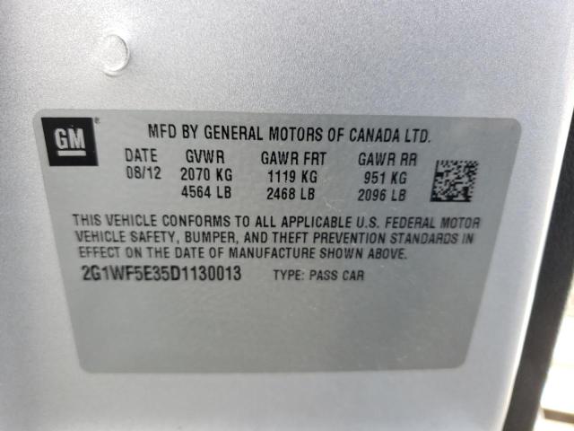 Photo 10 from auction – 2013 CHEVROLET IMPALA LS with VIN 2G1WF5E35D1130013