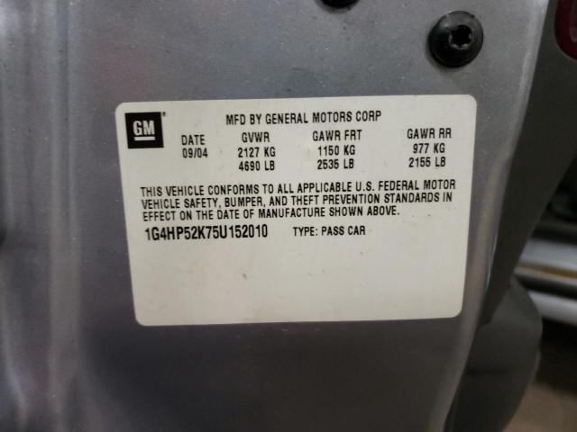Photo 10 from auction – 2005 BUICK LESABRE CU with VIN 1G4HP52K75U152010