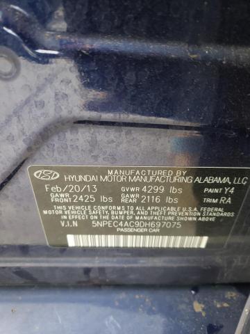 Photo 10 from auction – 2013 HYUNDAI SONATA SE with VIN 5NPEC4AC9DH697075