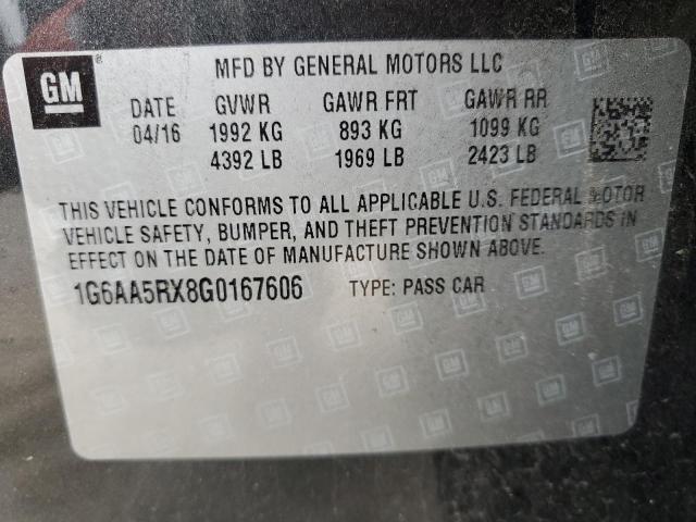 Photo 13 from auction – 2016 CADILLAC ATS with VIN 1G6AA5RX8G0167606