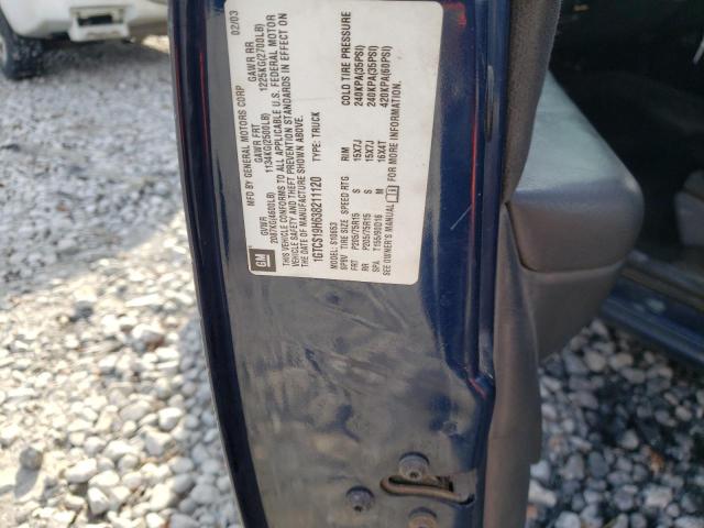 Photo 10 from auction – 2003 GMC SONOMA with VIN 1GTCS19H638211120