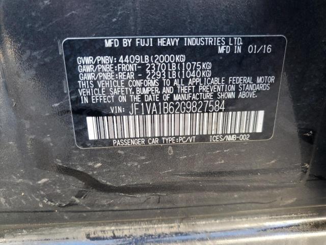 Фото 10 с аукциона – 2016 SUBARU WRX с VIN JF1VA1B62G9827584