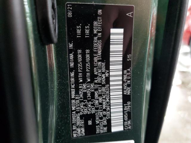 Photo 10 from auction – 2021 TOYOTA SIENNA LIM with VIN 5TDESKFC3MS036376