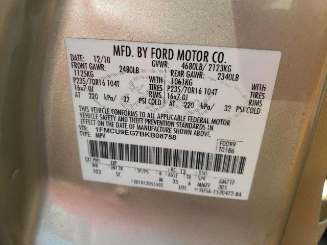 Photo 10 from auction – 2011 FORD ESCAPE LIM with VIN 1FMCU9EG7BKB08758