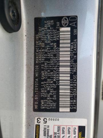 صورة رقم 10 من المزاد - 2008 TOYOTA COROLLA CE مع VIN 2T1BR32E78C900002