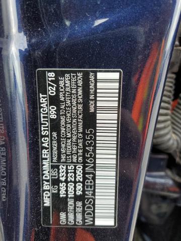 Photo 10 from auction – 2018 MERCEDES-BENZ CLA 250 with VIN WDDSJ4EB4JN654355
