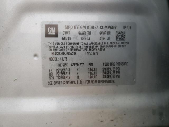 Photo 10 from auction – 2018 BUICK ENCORE PRE with VIN KL4CJASB2JB657249
