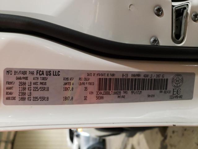 Photo 10 from auction – 2020 JEEP COMPASS LA with VIN 3C4NJDBB8LT100699