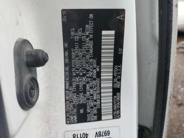 Photo 10 from auction – 2011 TOYOTA SIENNA LE with VIN 5TDKK3DC1BS044002