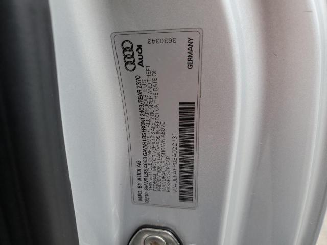 Photo 12 from auction – 2011 AUDI A5 PREMIUM with VIN WAULFAFR0BA022131