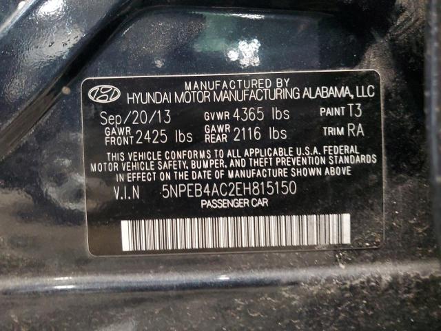 Photo 10 from auction – 2014 HYUNDAI SONATA GLS with VIN 5NPEB4AC2EH815150