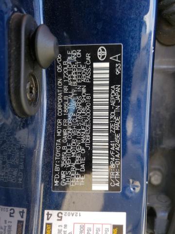 Photo 10 from auction – 2006 TOYOTA COROLLA CE with VIN JTDBR32E360090181