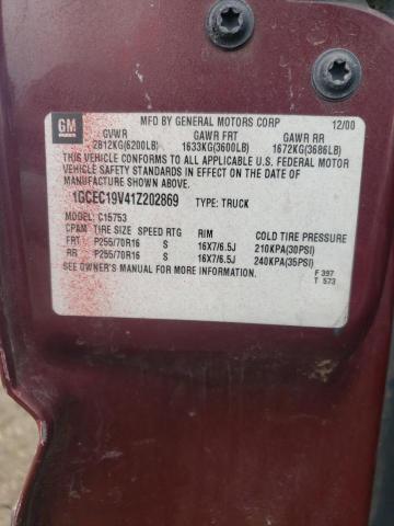 Photo 10 from auction – 2001 CHEVROLET SILVERADO with VIN 1GCEC19V41Z202869