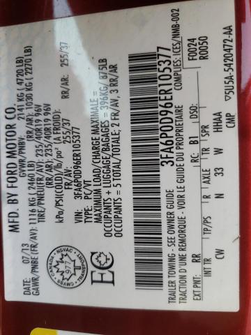 Photo 10 from auction – 2014 FORD FUSION TIT with VIN 3FA6P0D96ER105377