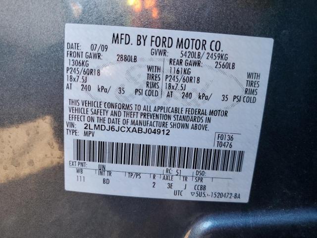Photo 10 from auction – 2010 LINCOLN MKX with VIN 2LMDJ6JCXABJ04912