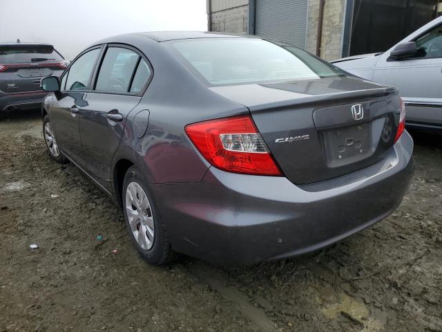 Photo 3 from auction – 2012 HONDA CIVIC LX with VIN 19XFB2F50CE312270