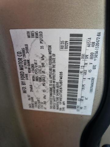 Photo 10 from auction – 2007 FORD EXPLORER X with VIN 1FMEU73E87UB74035