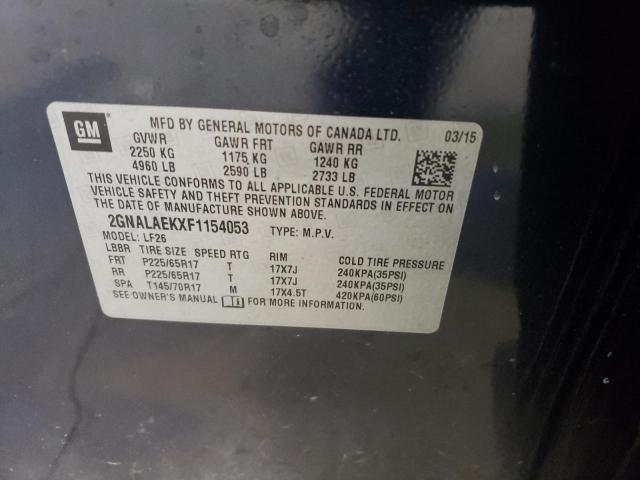 Photo 10 from auction – 2015 CHEVROLET EQUINOX LS with VIN 2GNALAEKXF1154053