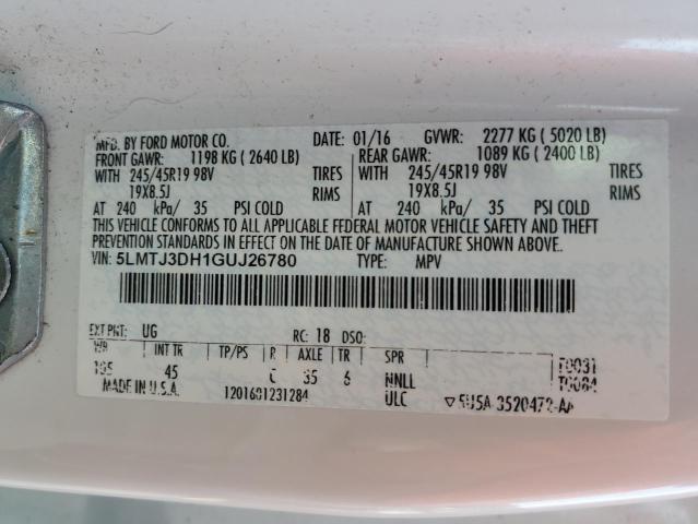 Photo 10 from auction – 2016 LINCOLN MKC RESERV with VIN 5LMTJ3DH1GUJ26780