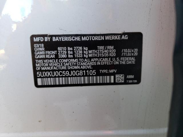 Photo 10 from auction – 2018 BMW X6 SDRIVE3 with VIN 5UXKU0C59J0G81105