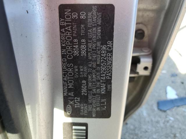 Photo 10 from auction – 2013 KIA FORTE LX with VIN KNAFT4A29D5724896