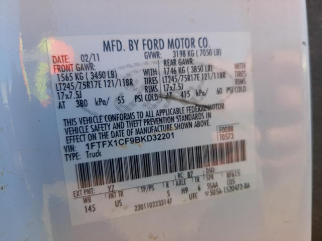 Photo 10 from auction – 2011 FORD F150 SUPER with VIN 1FTFX1CF9BKD32201