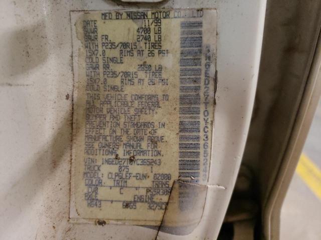 Photo 10 from auction – 2000 NISSAN FRONTIER with VIN 1N6ED27T0YC365243
