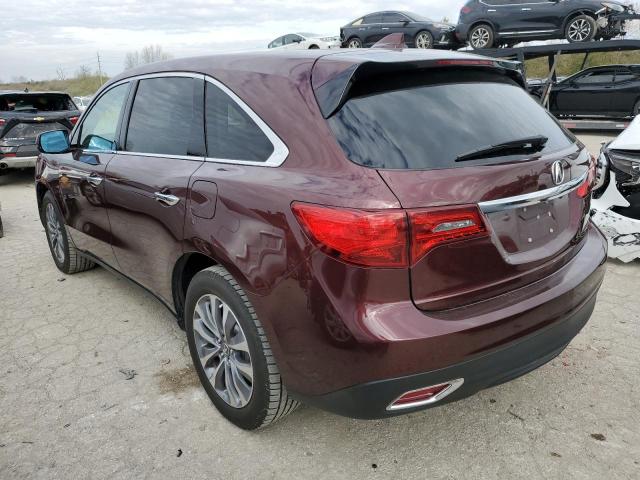 Photo 3 from auction – 2014 ACURA MDX TECHNO with VIN 5FRYD3H48EB001601