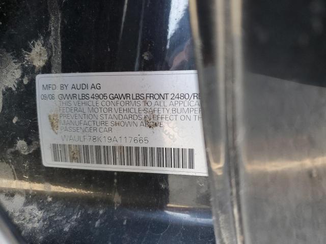 Photo 10 from auction – 2009 AUDI A4 2.0T QU with VIN WAULF78K19A117665