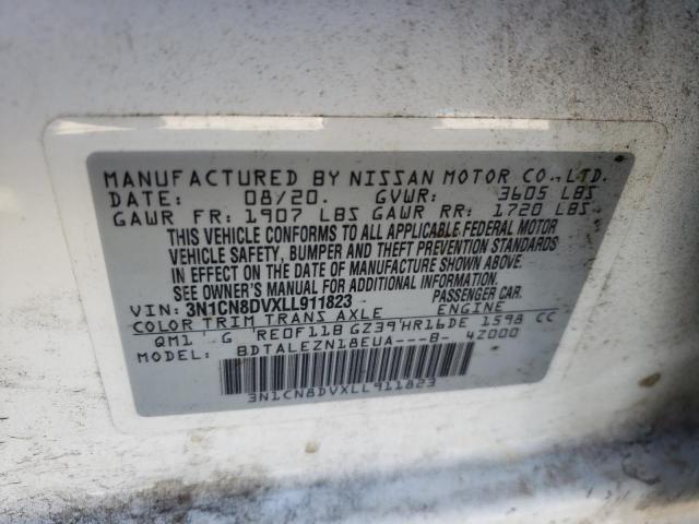Photo 10 from auction – 2020 NISSAN VERSA S with VIN 3N1CN8DVXLL911823