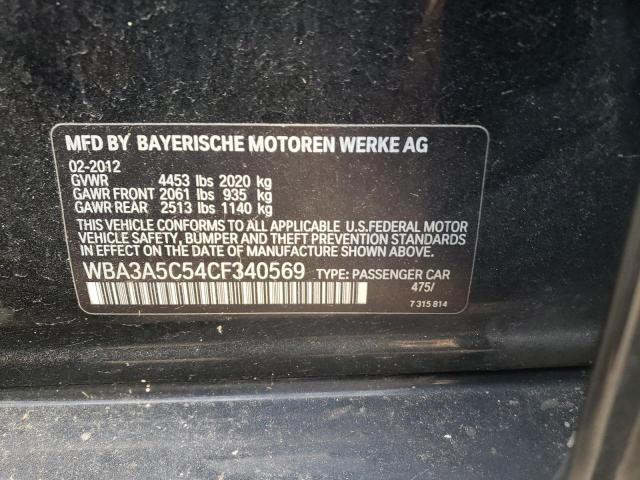 Photo 10 from auction – 2012 BMW 328 I with VIN WBA3A5C54CF340569