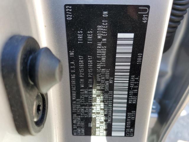 Photo 10 from auction – 2022 TOYOTA COROLLA CR with VIN 7MUCAAAG6NV010330