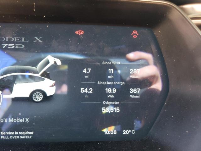 Photo 8 from auction – 2016 TESLA MODEL X with VIN 5YJXCBE25GF028299