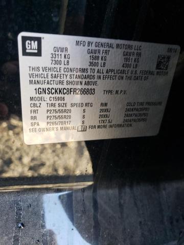 Photo 10 from auction – 2015 CHEVROLET SUBURBAN C with VIN 1GNSCKKC8FR266803