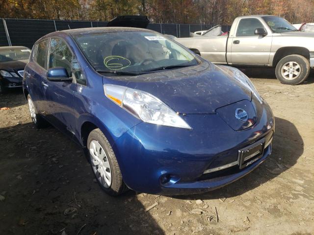 NISSAN LEAF S 2017 with VIN 1N4BZ0CP3HC311848 - Photo from auction