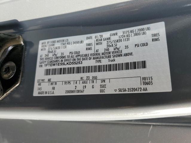 Photo 10 from auction – 2020 FORD F150 SUPER with VIN 1FTEW1E55LKD55253