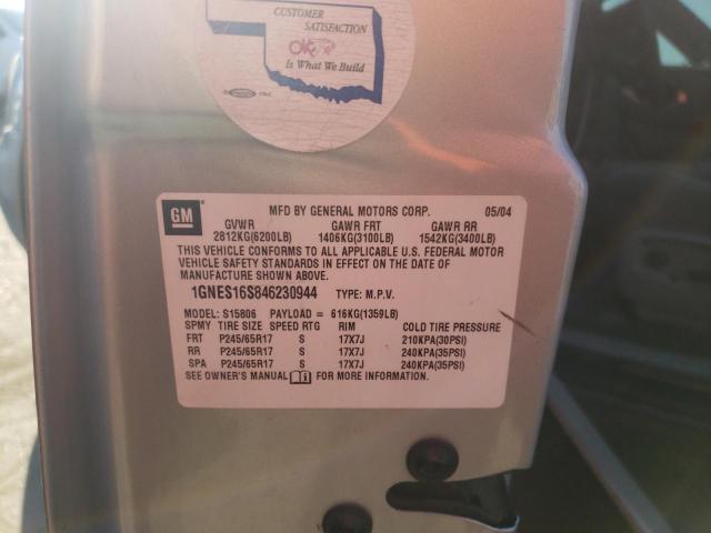 Photo 10 from auction – 2004 CHEVROLET TRAILBLAZE with VIN 1GNES16S846230944