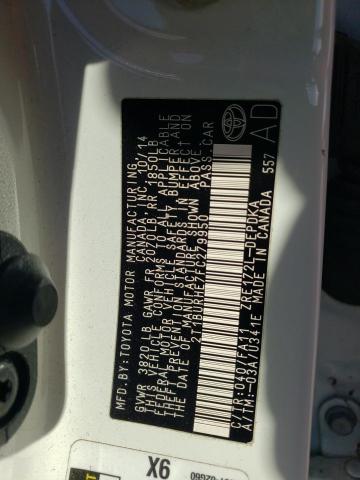 Photo 10 from auction – 2015 TOYOTA COROLLA L with VIN 2T1BURHE7FC279950